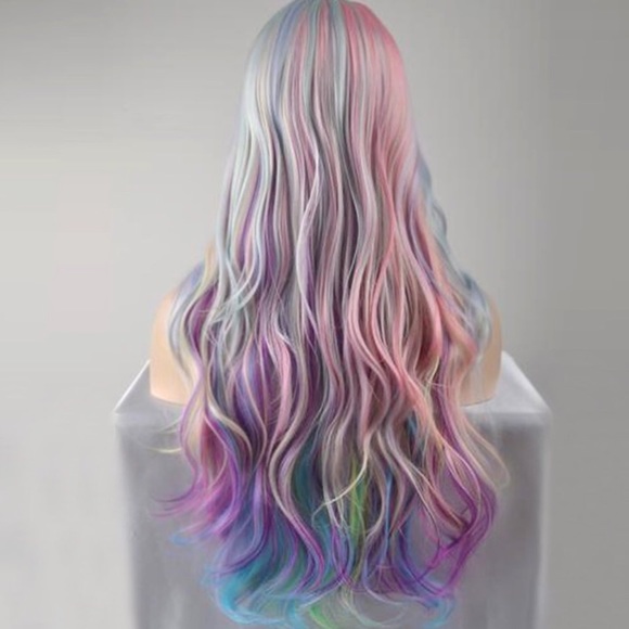 ✨Kris Multicolored Cosplay full cap wig *NWT+✨